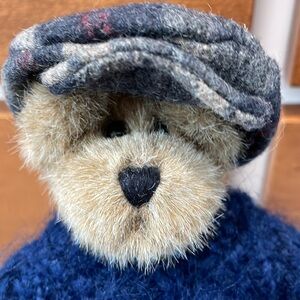 Boyds Bears & Friends Chase Bearimore 7" Blue Sweater & Grey Plaid Pants NWT